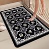 Water Absorbent Mat for Bathroom Kitchen Floor Door Entrance Anti Slip Floor Foot Anti Skid Bathroom Shower Mat (Design 17)