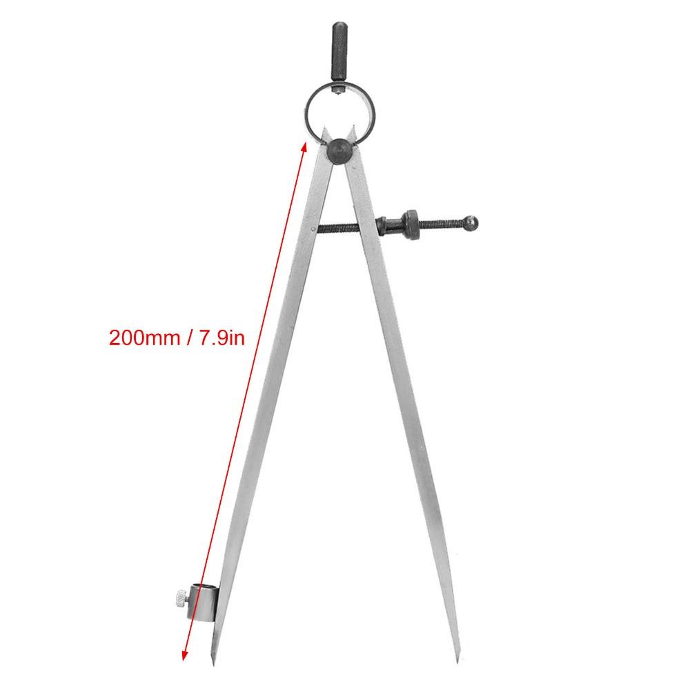 Pencil Holder Wing Divider Compass Rotating Joint Professional Carpenter Compass For Students