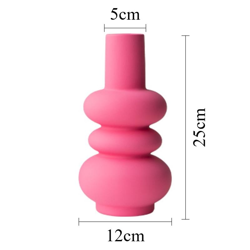 

Aesthetic Ceramic Vase Decorative Vases Elegant Flower Bottle Interior Table Accessories Luxury Room Ornaments Home Decoration