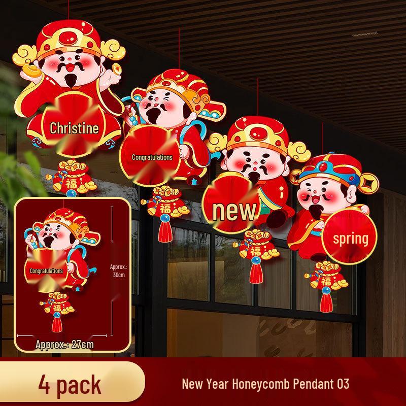 2026 Spring Festival Horse-Themed Hanging Decorations for Windows, Doors, Walls, and Shopping Mall Ceilings