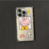 Clear Square Back Tube Case Protection For iPhone 13 12 14 Pro Max 11 16 ProMax 15 Plus Anti-Oxygen,Snoopy from Comics Pattern Casing