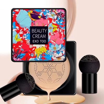 Base de maquillaje Magic Foundation Mushroom Head Air Cushion CC Cream resistente al agua y con efecto iluminador, base de maquillaje para mujer, cosmética coreana