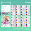 Portable Kids Watercolor Painting Book Paint With Water Gouache Graffiti Picture Coloring Books Brush Set Drawing Kids Toys Gift