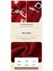 Women's Velvet Thick Coat with Half-high Collar, Winter Knit Two-piece Set for Middle-aged and Elderly Mothers