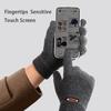 Winter Thick Knitted Warm Gloves for Men and Women Touch Screen Full Finger Gloves Lined Velvet for Cycling Sports Accessories