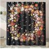 A Variety Of Fruits Washable Dirt-Resistant Shower Curtain Shower Head Waterproof Polyester Bath Curtain For Home Decor