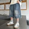 Pantaloncini di jeans estivi a lunghezza media per ragazzi 2026 - Alla moda, Leggeri per bambini più grandi