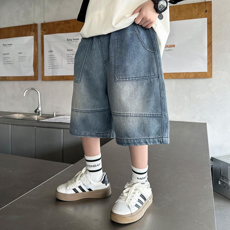 Pantaloncini di jeans estivi a lunghezza media per ragazzi 2026 - Alla moda, Leggeri per bambini più grandi