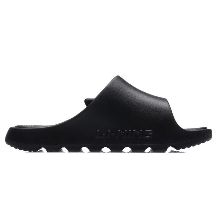 Li-Ning Versatile Casual Durable Comfortable Rubber Sole Slide Sandals Men Footwear Black White ABTR005-2