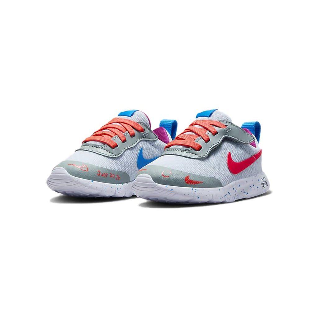 Nike Tanjun EZ Lil Comfortable Versatile Shock Absorbing Durable Low Top Walking Shoes Baby sneaker Gray Orange FD5379-400