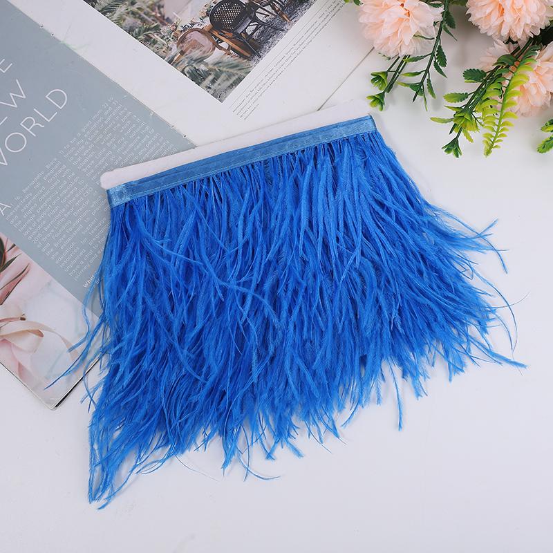 Natural Ostrich Feather Ribbon 1/5/10M, 10-15Cm Multicolor For Diy Crafts, Carnival Decor, Stage Show, Ready Stock, Factory Dire