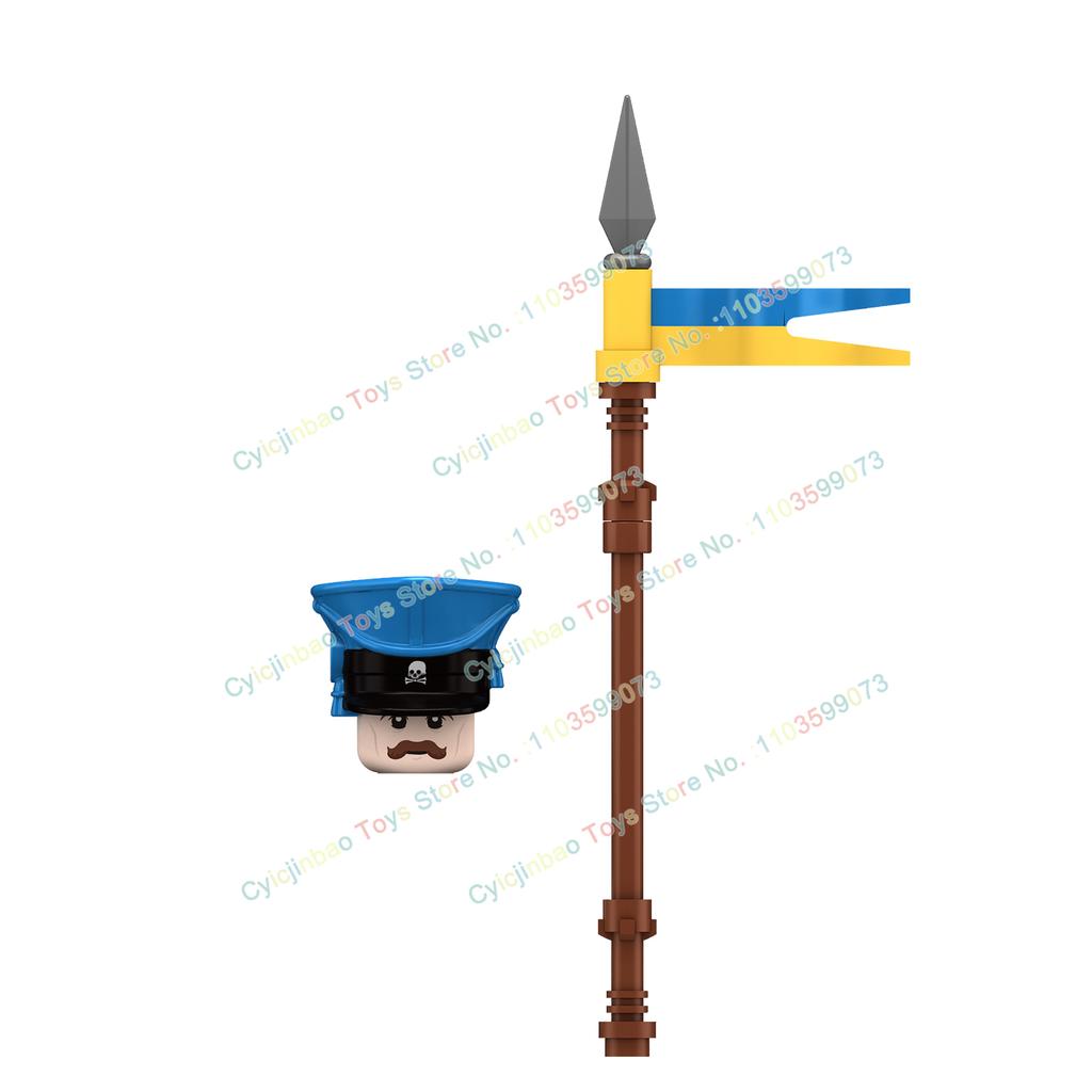 Napoleonische Kriege Britische Französische Füsiliere Dragoner Bausteine Actionfiguren Zubehör Kopf Waffe Kinderspielzeug N001-048