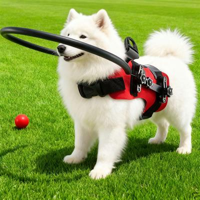 Blind Dog Mobility Aid Crash Resistant Collar Support Frame Harness Barrier Sheild Enhancing Pet Walking Independence