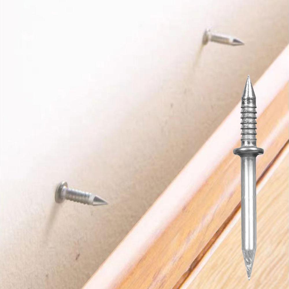 High-Strength Skirting Line Installation and Fixation Invisible Two-Way Single-Head Seamless Nail Two-Way Horn Nail