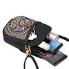 Yunnan Ethnic Embroidered Mini Crossbody Bag With Zipper Pockets For Daily Use
