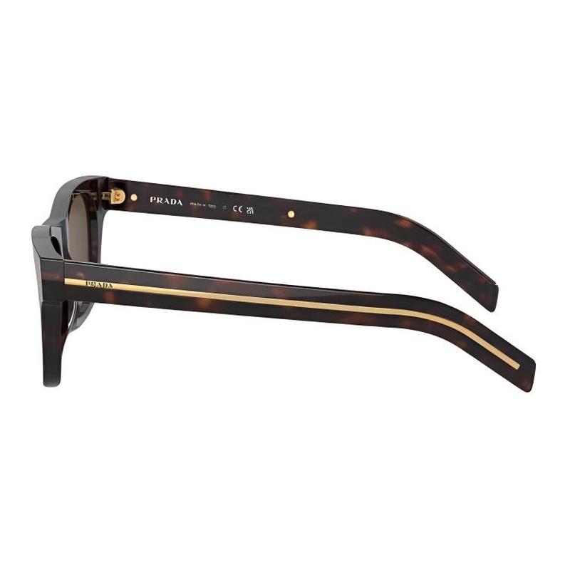 Prada Brand Logo Acetic Rectangular Sunglasses Men's Brown