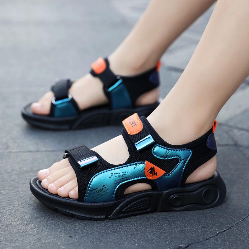 Boys Sandals 2025 Summer New Trendy Korean Version Soft-soled Non-slip Children's Shoes Men's Boys Wu Liuqi 10 Years Old