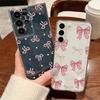 Bowknots Case For Samsung Galaxy S26 Ultra S25 FE S24 S23 S22 A54 A15 A35 A55 A16 A36 A56 A17 A37 A57 5G Clear Soft Cover