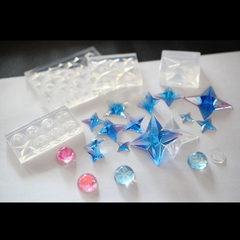 3D Gem Stone Epoxy Resin Molds DIY Jewelry Fondant Mould Cakes Decorating Tools Mini Candy Baking Mold Easy To Clean