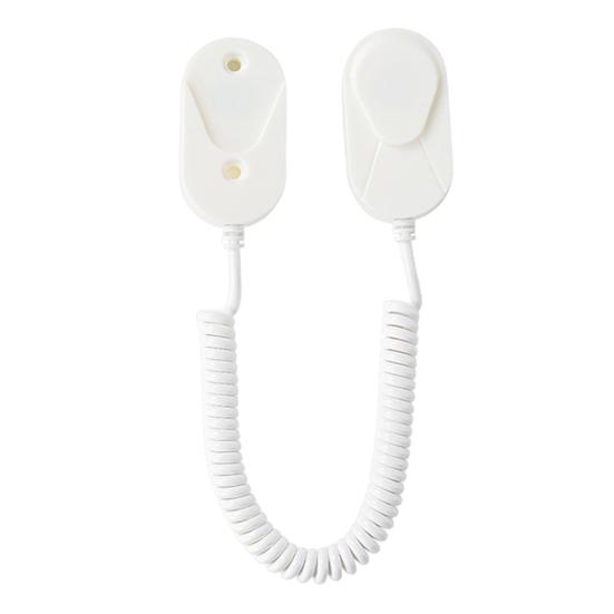 

Магнитный держатель пульта дистанционного управления с пружинным тросом, простая установка, настенный органайзер для пульта дистанционного управления с защитой от потери A белый