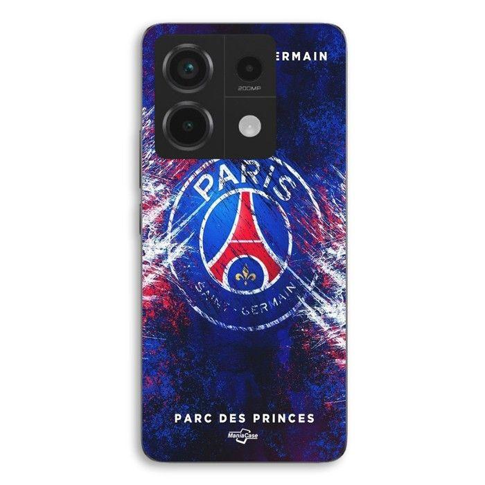 Coque de téléphone - MANIACASE - Xiaomi Redmi Note 13 Pro 5G - Silicone TPU - Noir - Paris Saint Germain