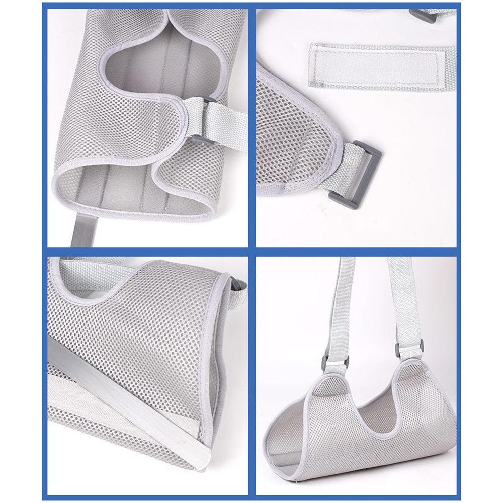 Écharpe de bras avec plaques en alliage d'aluminium, Support réglable pour main gauche et droite, épaule luxée pour bras cassé