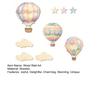9 Pcs Hot Air Balloon Wall Decor with Clouds Stars Boho Nursery Wooden Wall Sign for Bedroom Classroom Playroom Wall Art