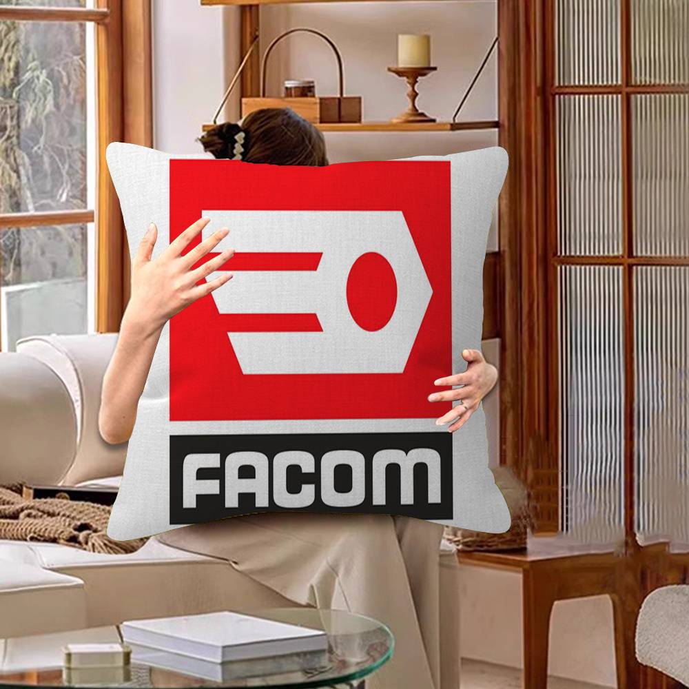 FACOM Logo Pillow Cover Sofa Cushion Cover Home Room Decoration Children Gift
