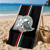 Mexico Football Crest Beach Towel, Quick-drying, Easy to Care for, Suitable for Both Fitness and Beach Vacations,Sports Essential