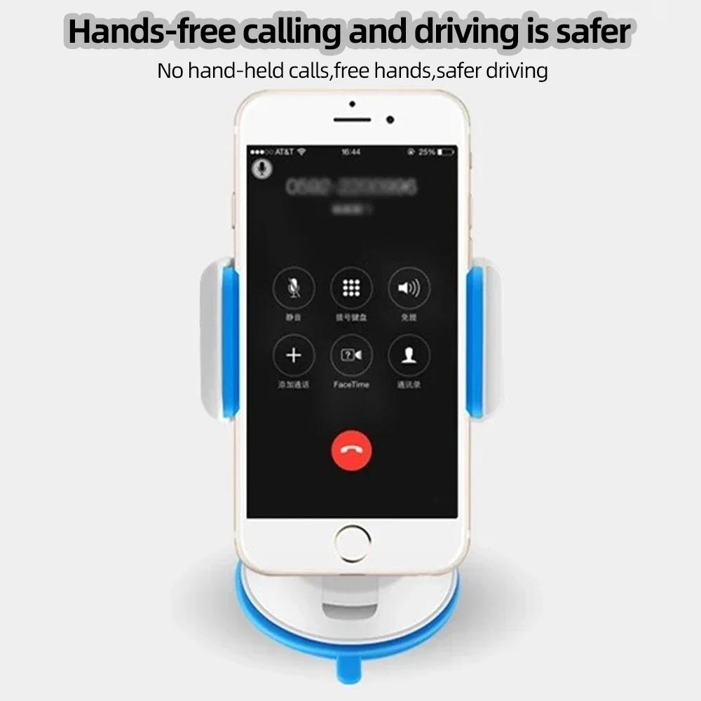 Car Suction Cup Car Holder Universal Adjustable Angle Mobile Phone Clip for IPhone Huawei Samsung Xiaomi OPPO Smartphones
