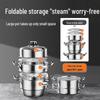 Chuda Huang 304 Stainless Steel Three-Layer Steamer