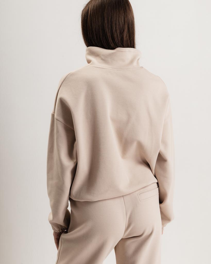 Костюм женский LK Brand 1036 M бежевый (брюки, кофта)
