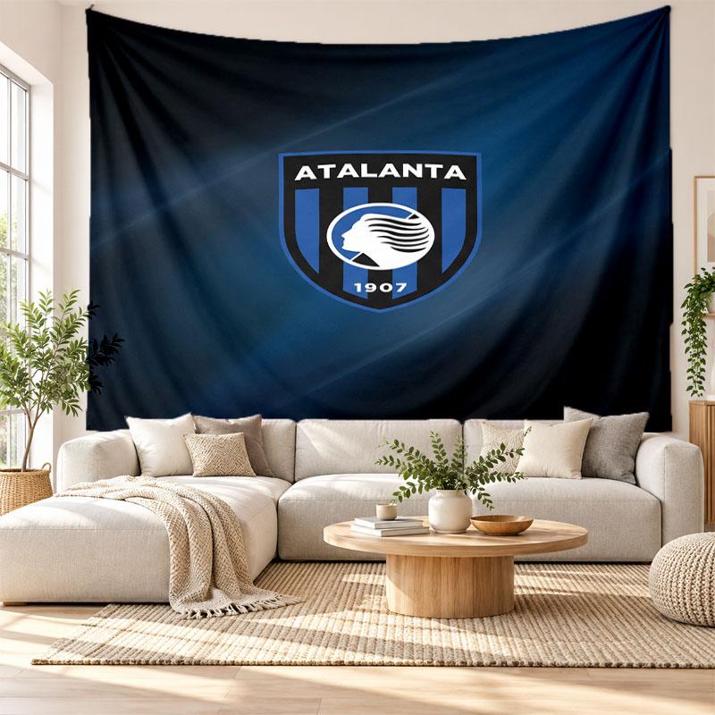 Atalanta FC Wall Tapestry, Soft Fabric Wall Hanging, Decorative Backdrop For Bedroom Home Wall Art