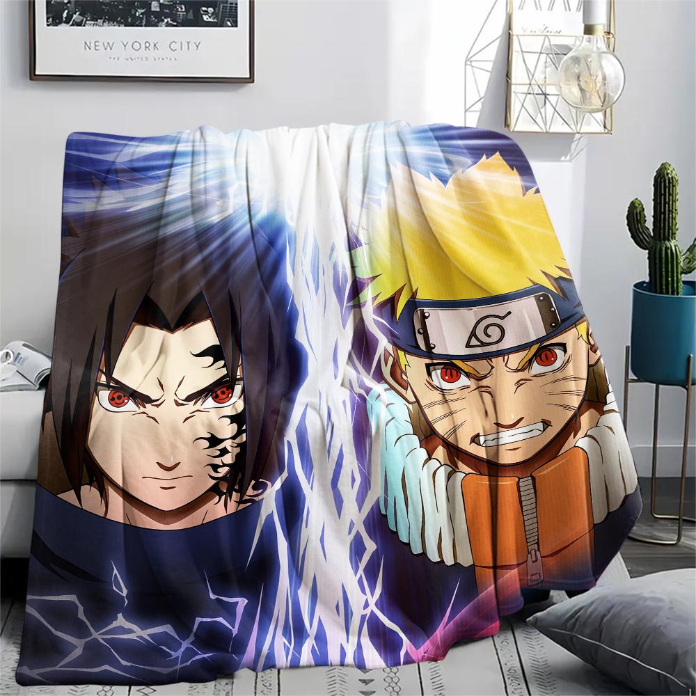 Naruto Characters pattern Flannel Blanket, High quality Comfortable for All Seasons, Home Decor, Warmth and Comfort, Perfect for Gifts.
