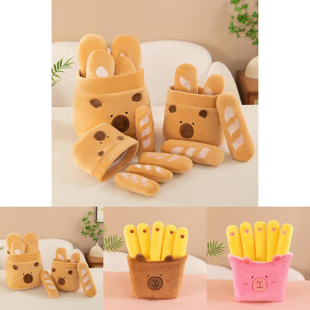 Entzückende Capybara Plüschpuppe Weiches Stofftier Niedliches Wasserschwein Weihnachtsgeschenk Kissen