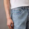 Calvin Klein Denim Shorts Men's Denim Light Blue 4RB930G