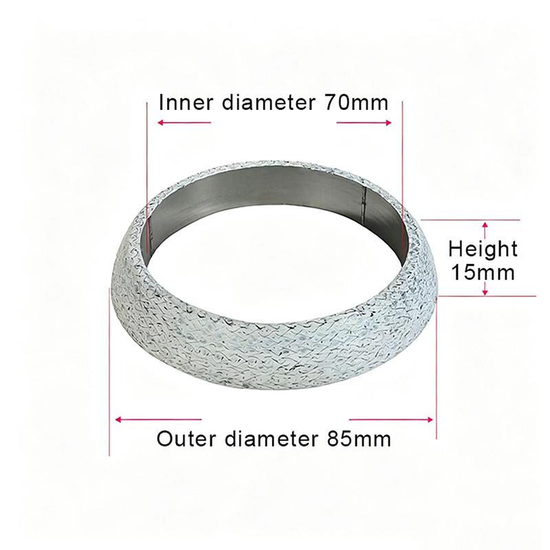 Universal High‑Temperature Exhaust Donut Gasket Ring‑Shape Exhaust Pipe Flange Seal Gasket Exhaust Flange Muffler Replacement