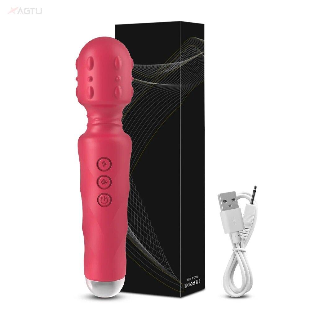 Powerful Magic Wand Vibrator for Women Clit Clitoris Stimulator AV Stick G Spot Massager Female Masturbator Sex Toys for Woman