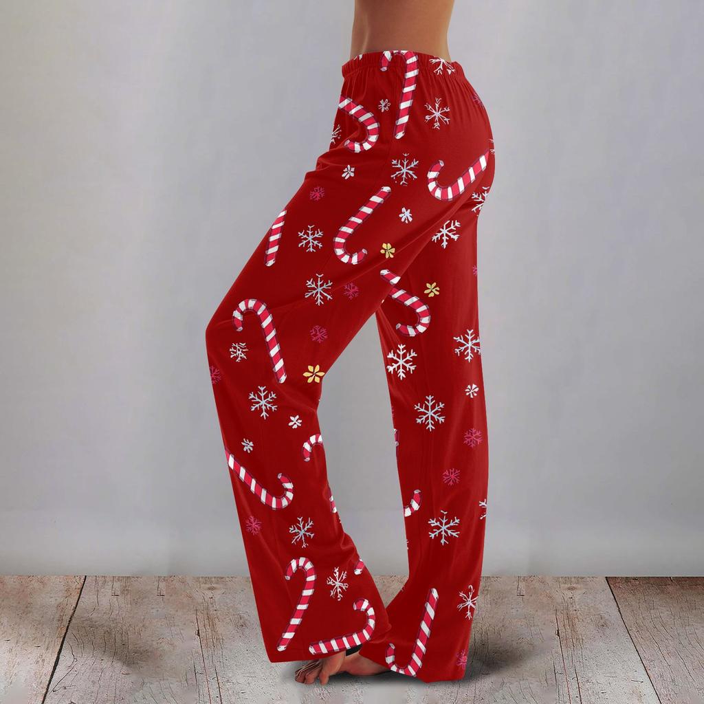Women's Printed Wide Leg Pants Casual Relaxed Fit for Everyday Wear