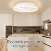 IRALAN Modern Ceiling Fan LED Light Easy To Install Ultra-thin Acrylic Shell Infinitely Dimming Lighting Household Decoration