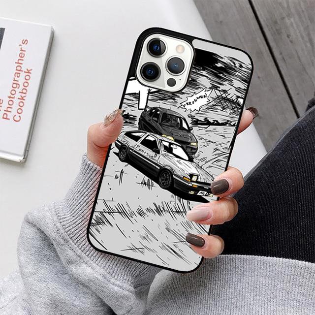 Initial D Mobile Phone Cases Cover For iPhone 17 Air 16e 15 14 12 13 11 Pro MAX apple Plus Coque
