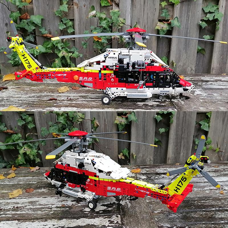 В наличии Технический Airbus Спасательный Вертолет Модель Строительный Блок Кирпичи — фото 3