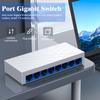 8 Port Ethernet Switcher 10/100/1000Mbps Gigabit Networking Switcher Adapter Internet Splitter Ethernet Intelligent Switcher