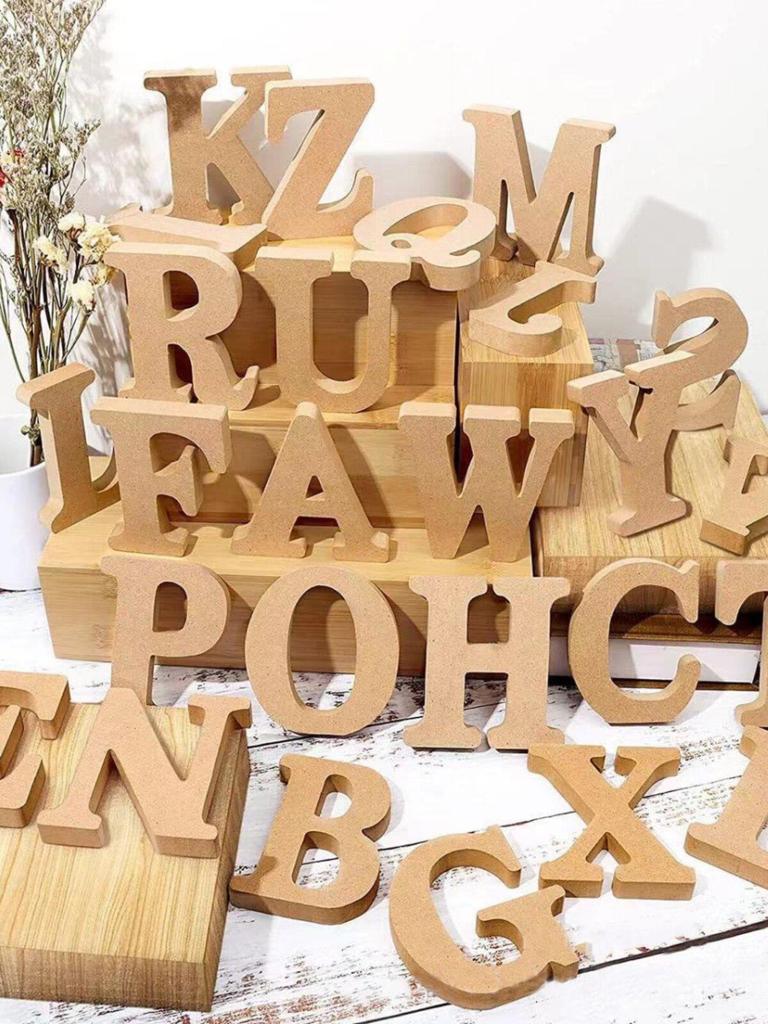 Freestanding DIY Wooden Letters & Numbers: Home, Wedding, and Photography Decor