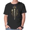 Unisex Crew Neck T-Shirt The Broken Sword Graphic Short Sleeve Casual Tee