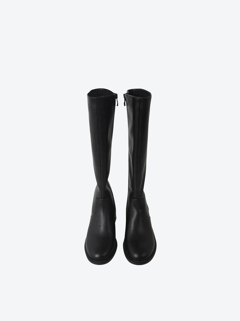 Shoopen [Basic] 3Cm Flat Long Boots (Standard Fit) Hpwxlfft01
