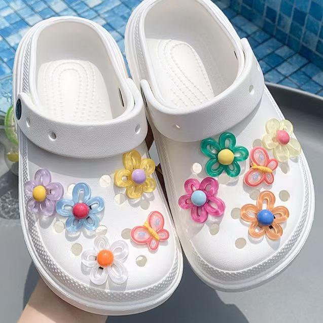 Пряжки для обуви  Цветок-желе бабочка  - Съемные украшения для обуви DIY