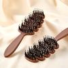 1/2/3Pcs Boar Bristle Hair Brush Portable Anti-static Vented Hair Paddle Brush Women Scalp Massage Hair Voluming Styling Detangling Comb