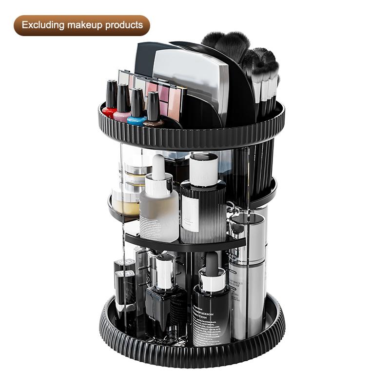 360 Rotating Makeup Organizer For Vanity,Clear Spinning Organizer And Make Up Organizers For Counter