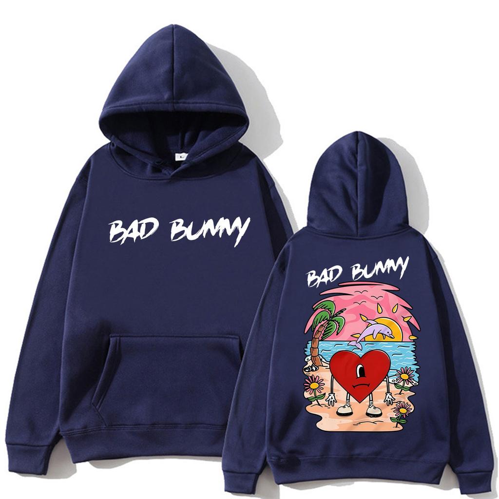 Rapper Bad Bunny Un Verano Sin Ti Album Hoodie Men Women Fashion Aesthetic Sweatshirt Loose Fleece Casual Pullover